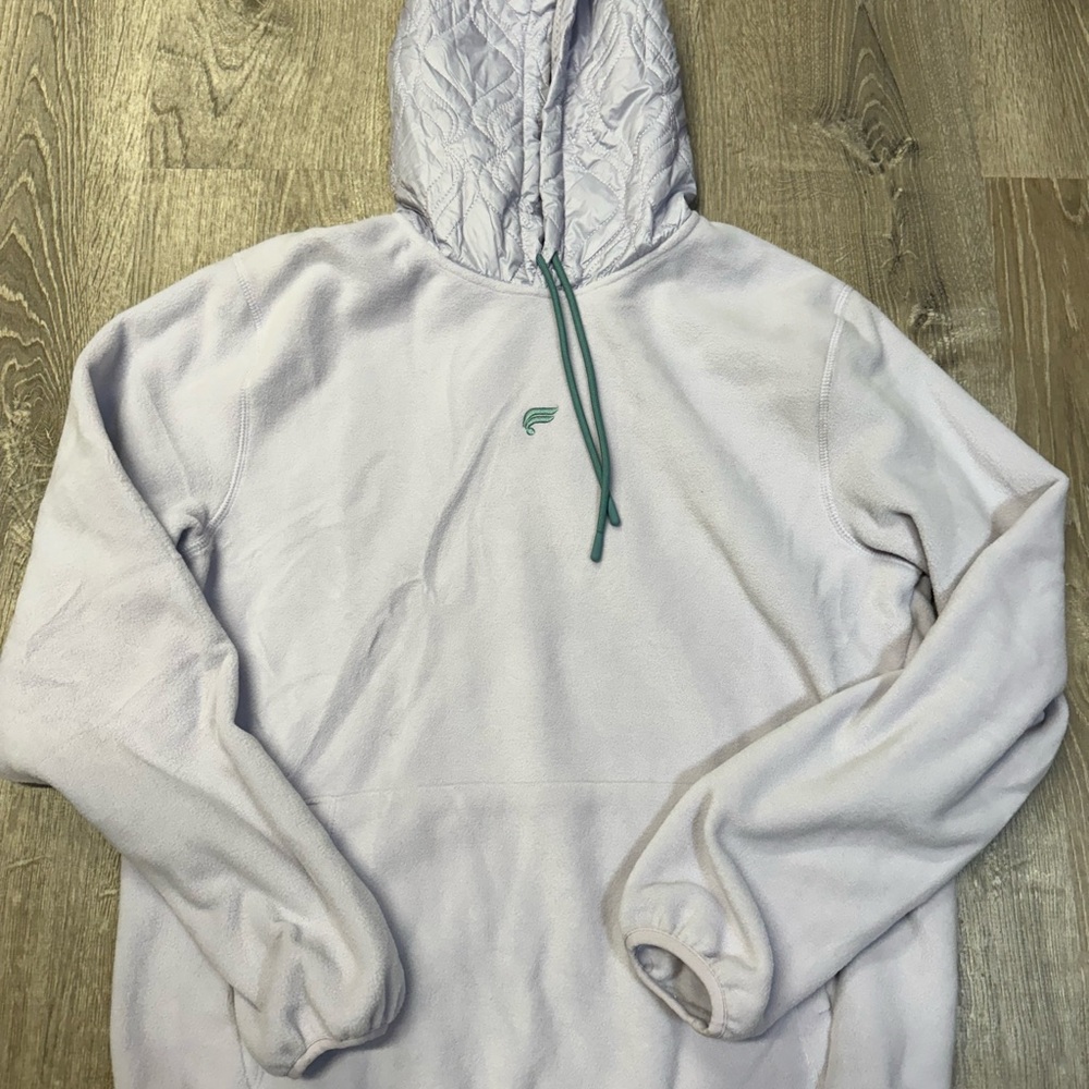 Fabletics Women’s Hoodie Pullover Sweater Hooded Large Light Purple Athletic